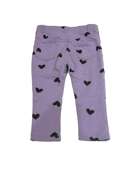 Joe Fresh Purple Heart Print Jeggings 18-24m
