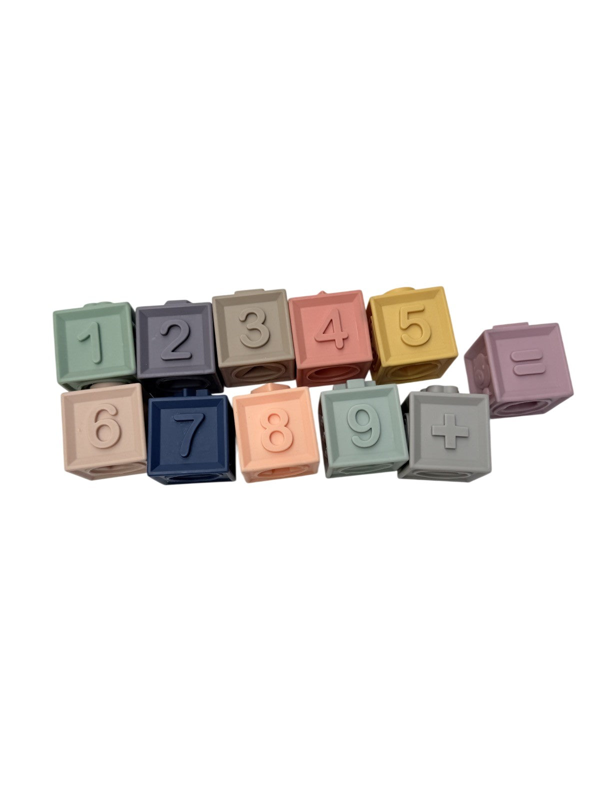 Silicone Number Blocks Stacking Toy Set