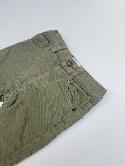 Zara Olive Corduroy Pants 12-18M
