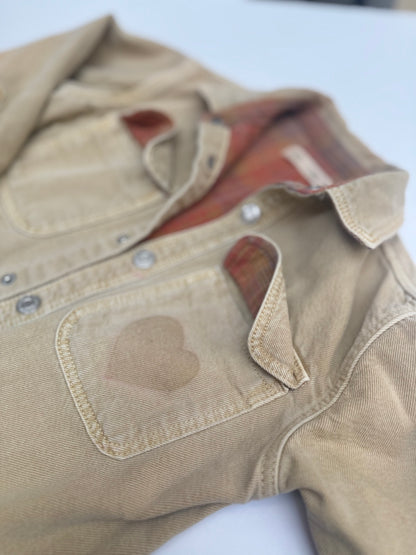 Zara Tan Denim Jacket Size 3-4