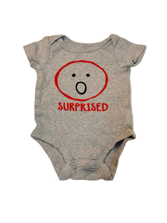Koala Baby Gray Surprised Onesie 0-3m