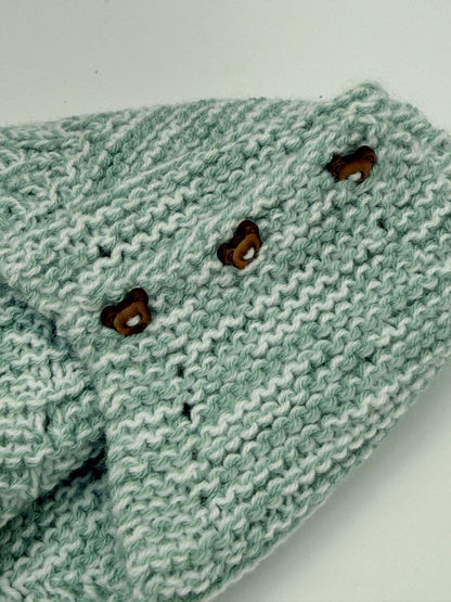 Handmade Knit Baby Romper 3-6m