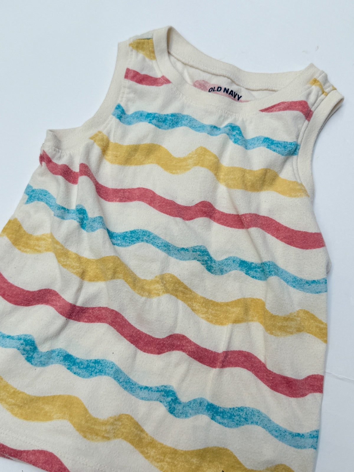Old Navy Wavy Striped Tank 4T