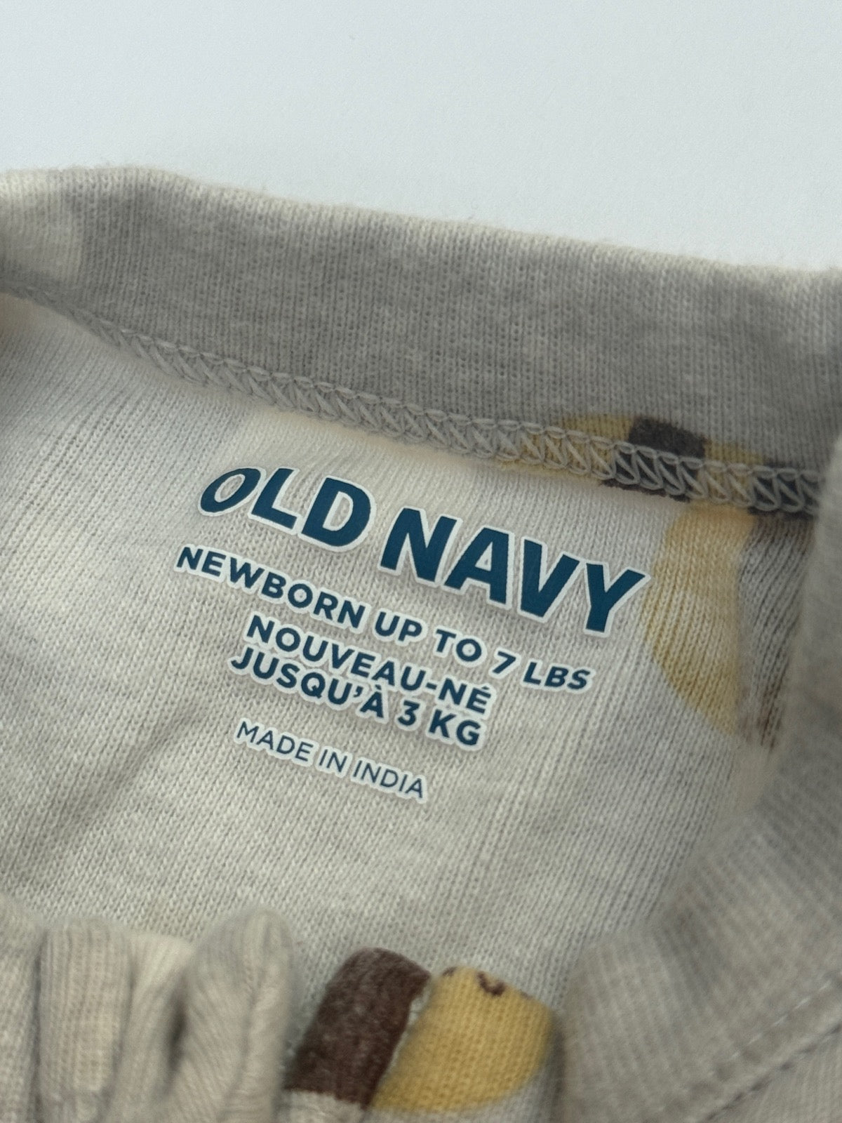 Old Navy Bee Print Sleeper Newborn