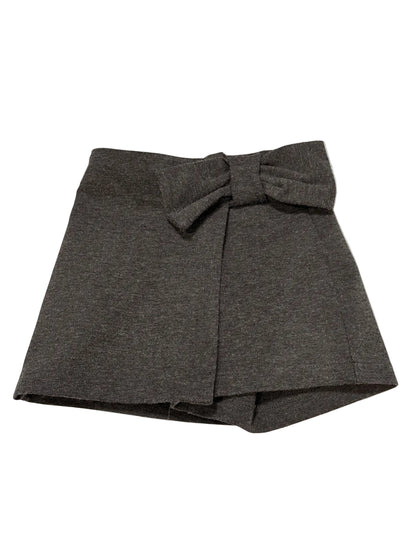 Zara Gray Wrap Bow Skort Size 6