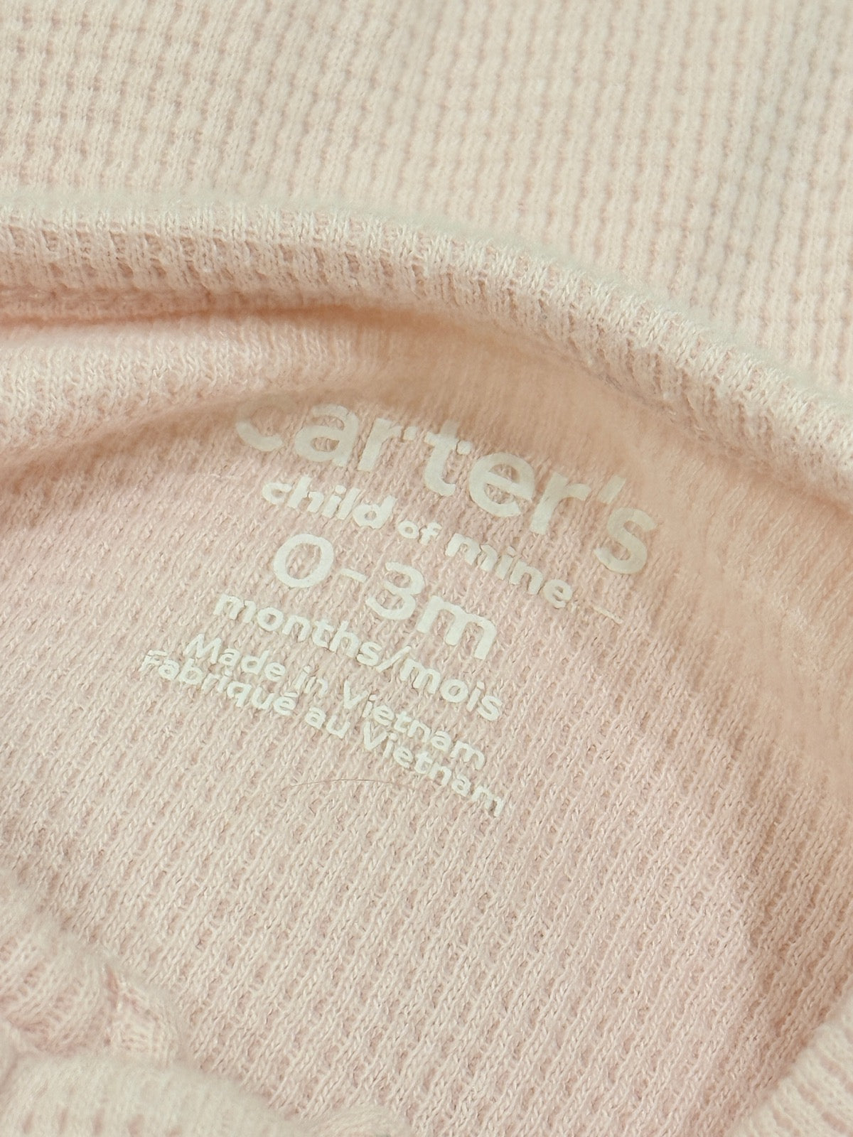 Carter's Child of Mine Pink Sleeper 0-3M