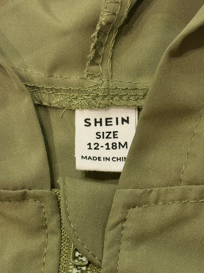 Shein Olive Dinosaur Hooded Jacket 12-18M