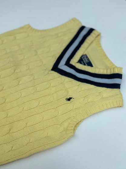 Polo Ralph Lauren Yellow Cable Knit Vest 4T