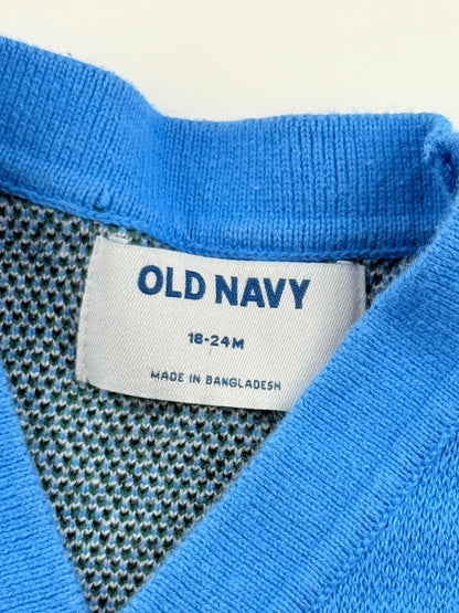 Old Navy Blue Dog Cardigan 18-24M