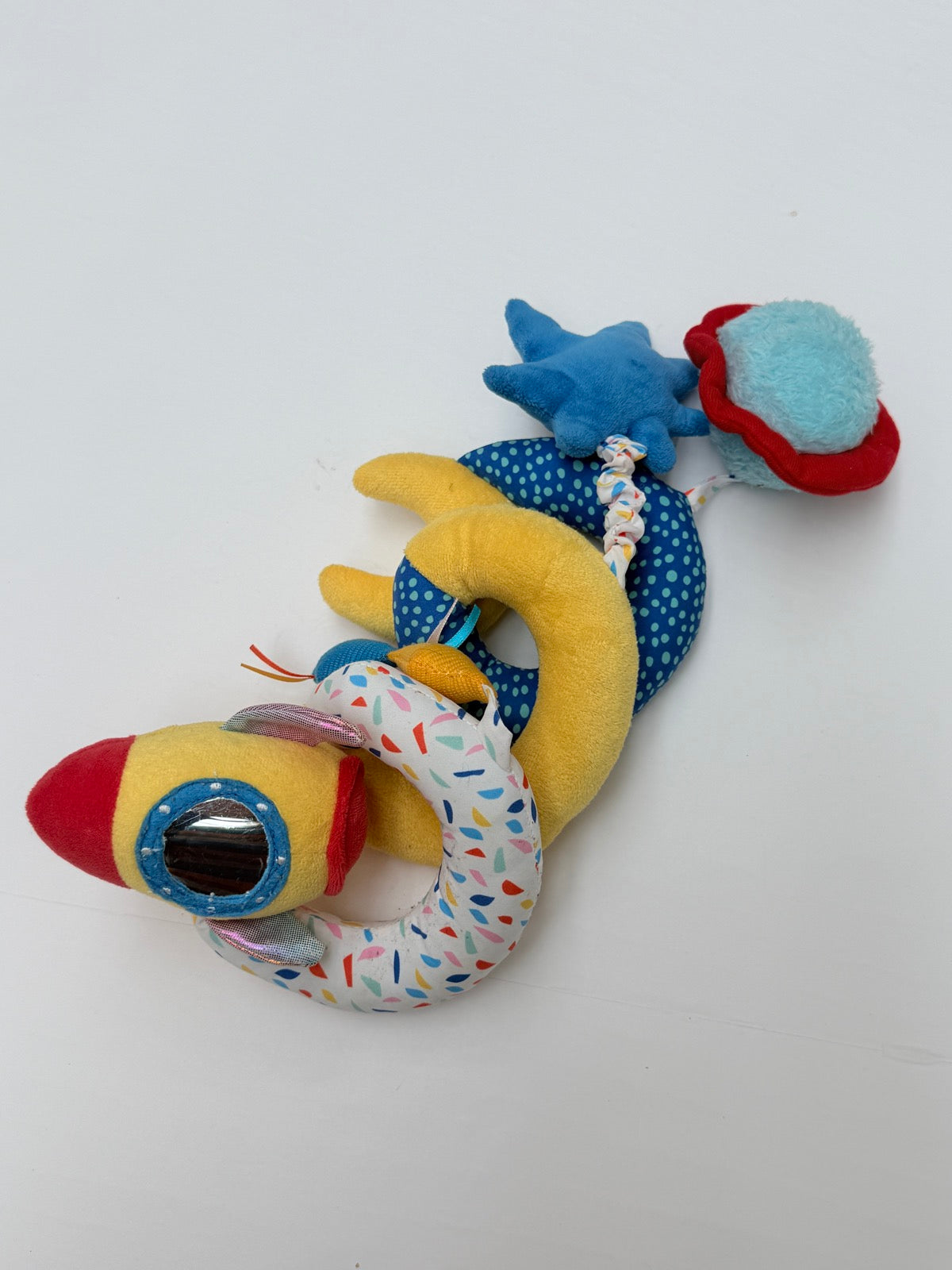 Manhattan Toy Spiral Space Rocket Baby Toy