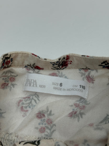 Zara Kids Floral Button Blouse Size 5-6Y