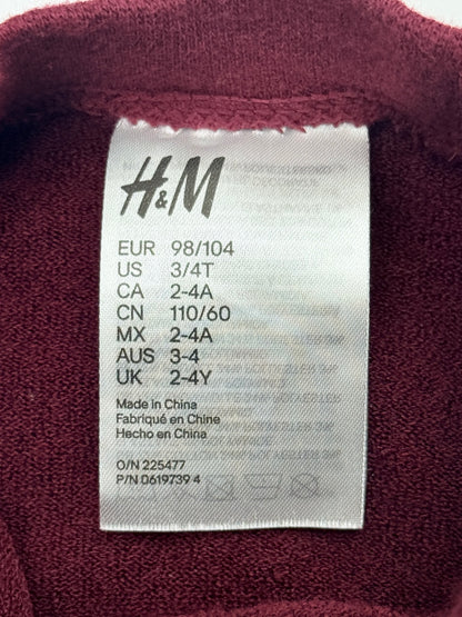 H&M Cat Polka Dot Leggings 3/4T