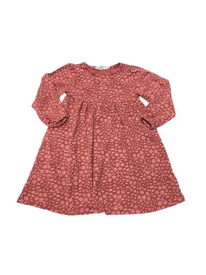 H&M Floral Rust Pink Dress Size 5-6Y