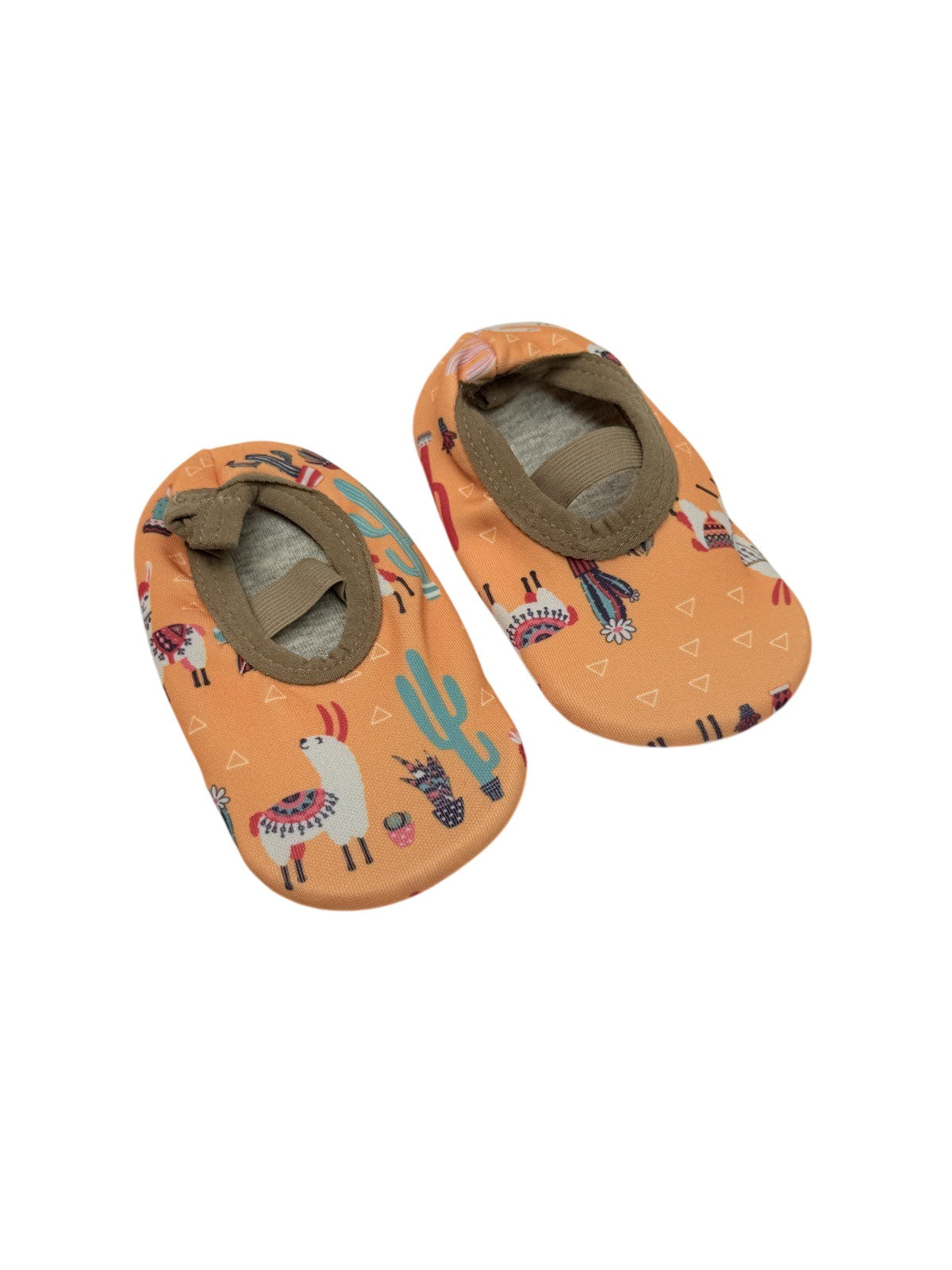 Llama Cactus Print Slippers 6-12m