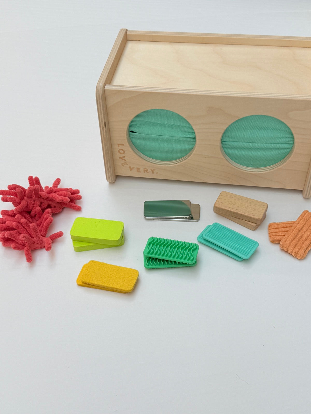 Lovevery Large Feely Box Texture Tiles Sensory Set