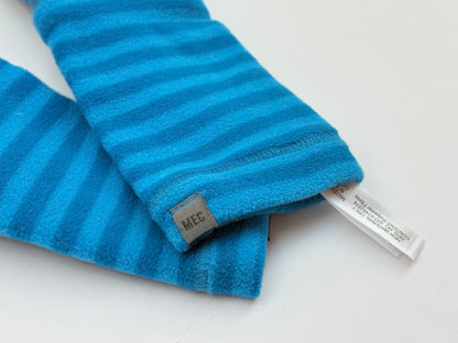 MEC Blue Striped Fleece Cuff Mittens 5-12m