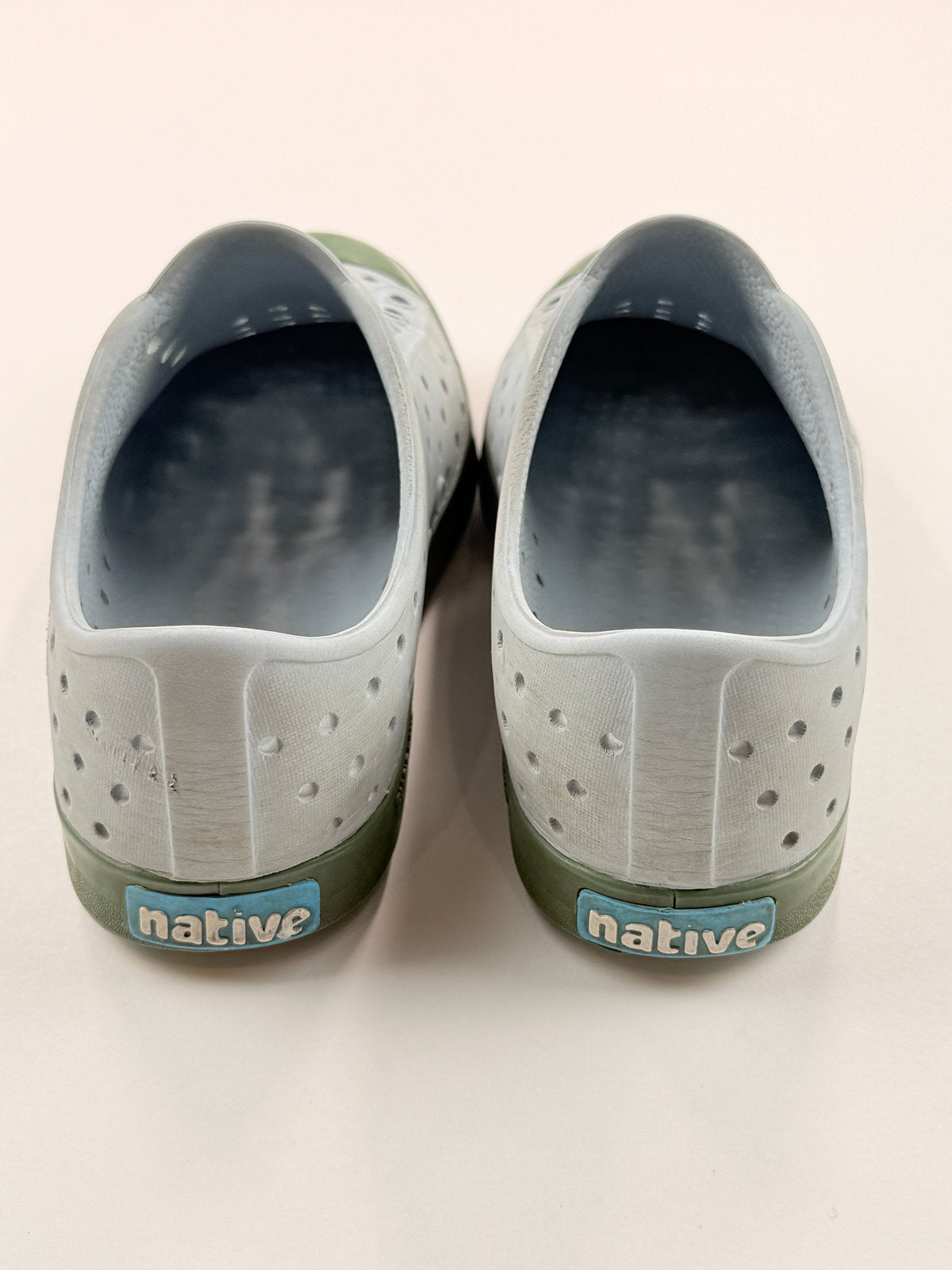 Native Jefferson Blue Slip-On Shoes Size J1 US1