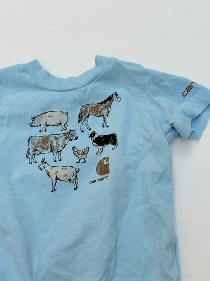 Carhartt Farm Animals Bodysuit Size 6M