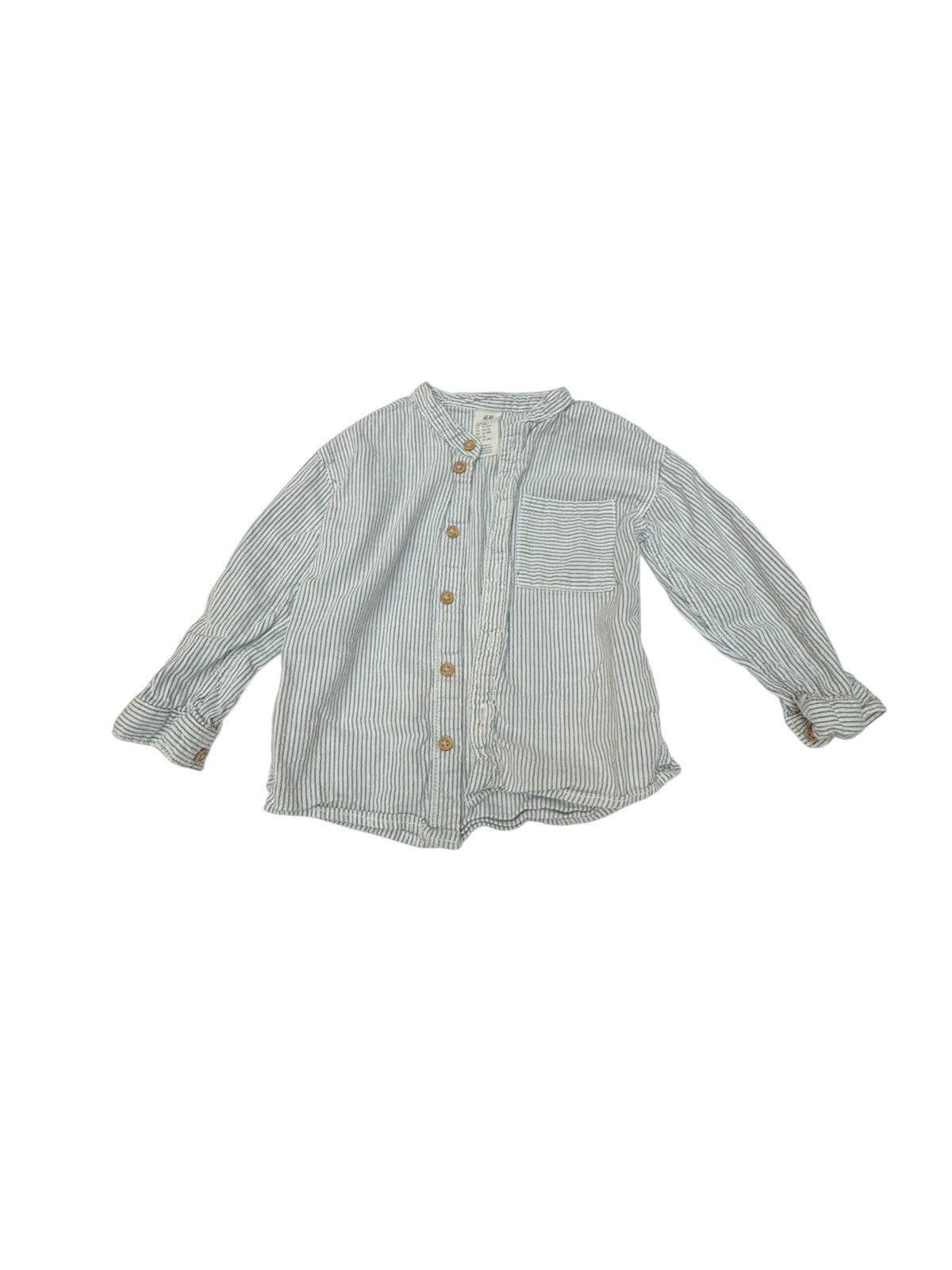 H&M Striped Button-Up Shirt 12-18M