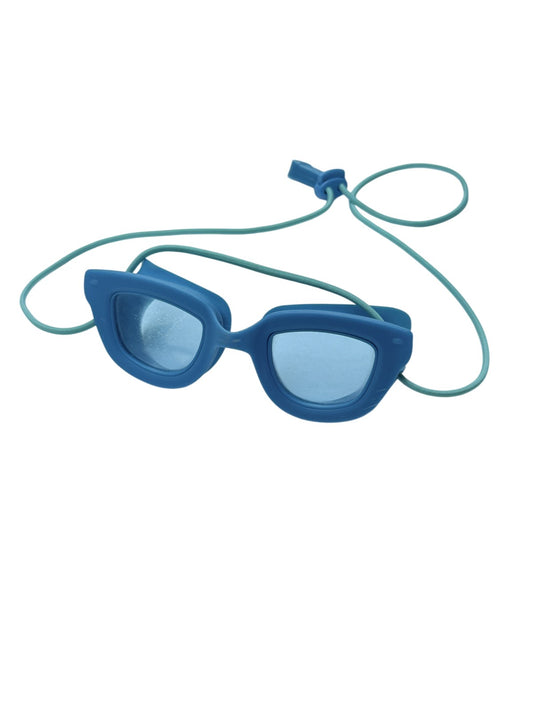 Kids Blue Swim Goggles Adjustable Strap