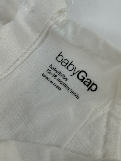 Baby Gap White Pintuck Bodysuit 12-18M
