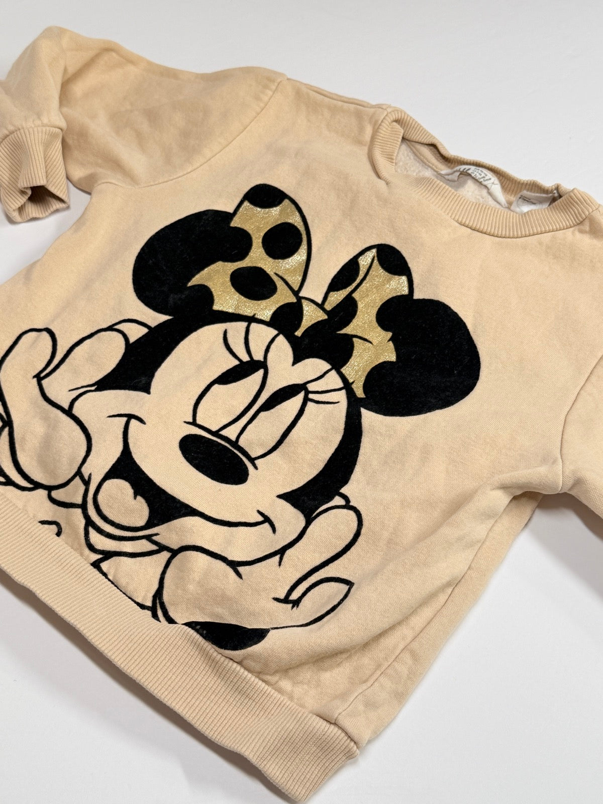 Disney Minnie Mouse Cream Sweatshirt Size 3T