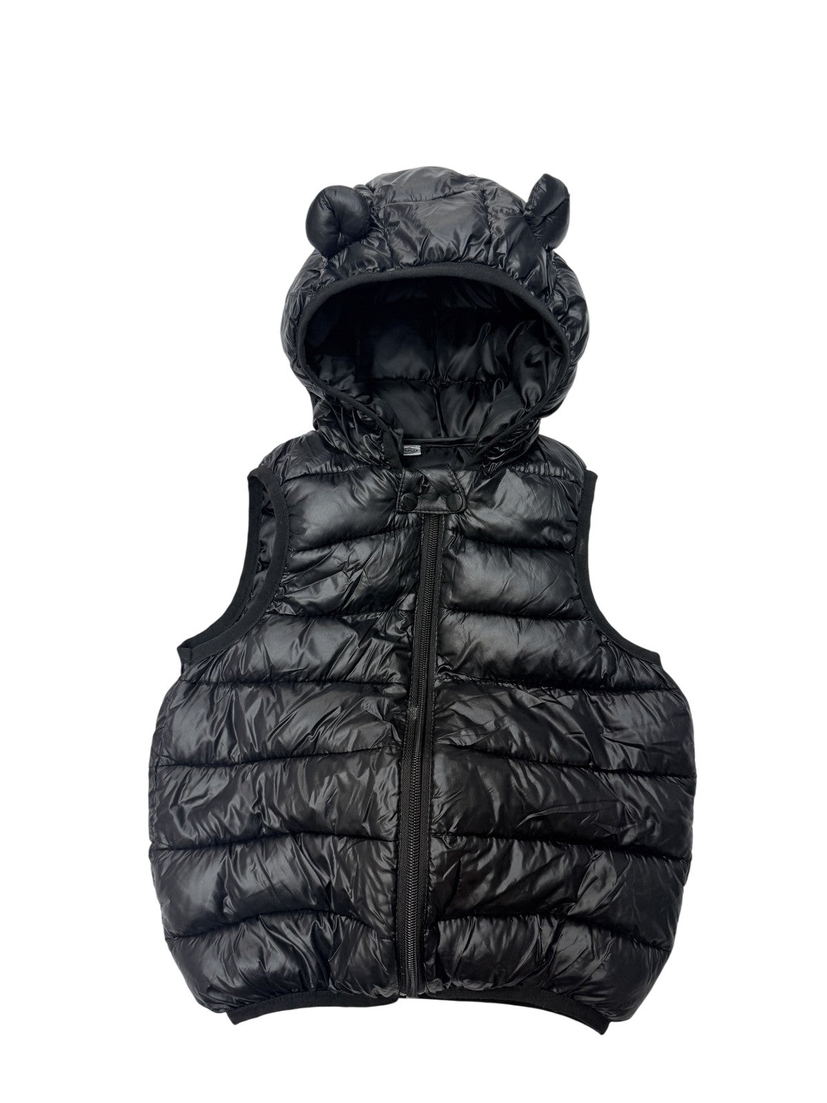Bear Ear Hooded Puffer Vest 3T