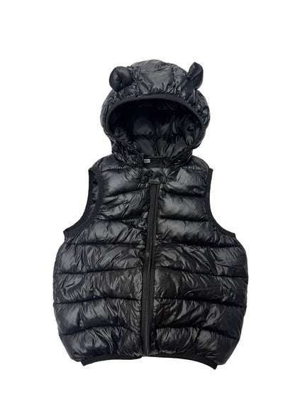 Bear Ear Hooded Puffer Vest 3T
