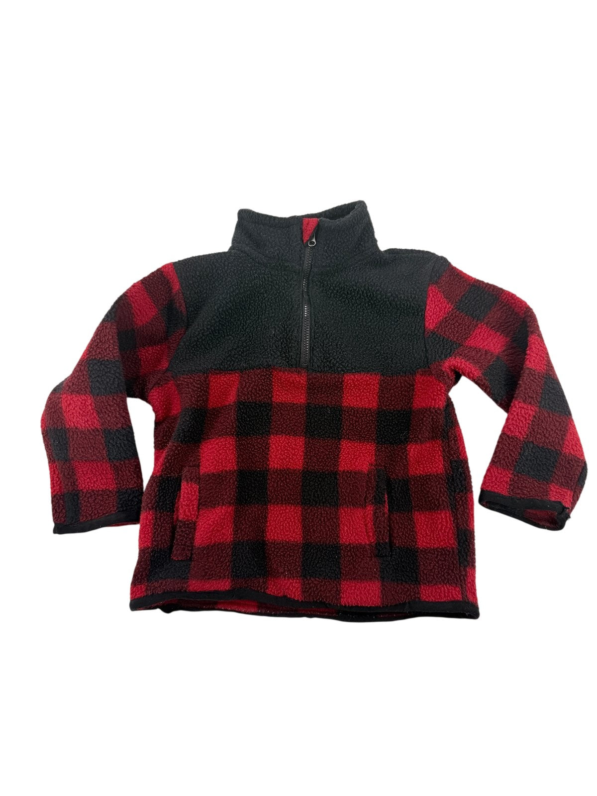 Little Rebels Buffalo Plaid Fleece Sweatshirt 3T