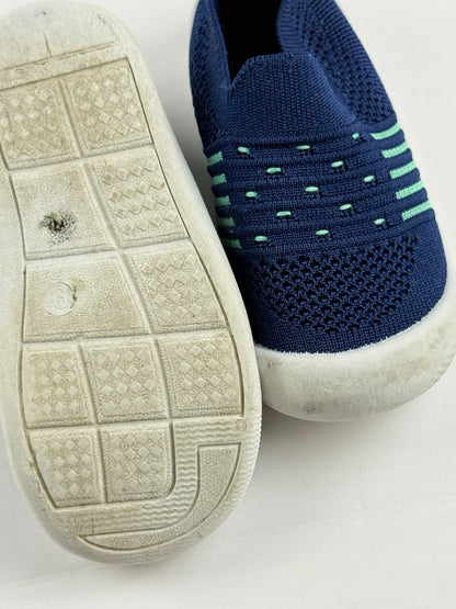 Navy Knit Slip-On Shoes Size 6