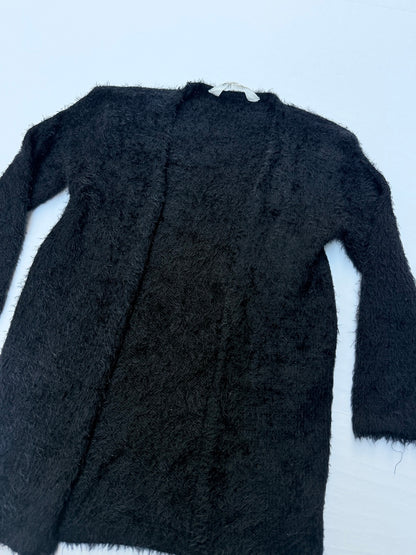 H&M Black Fuzzy Cardigan Size 2-4Y