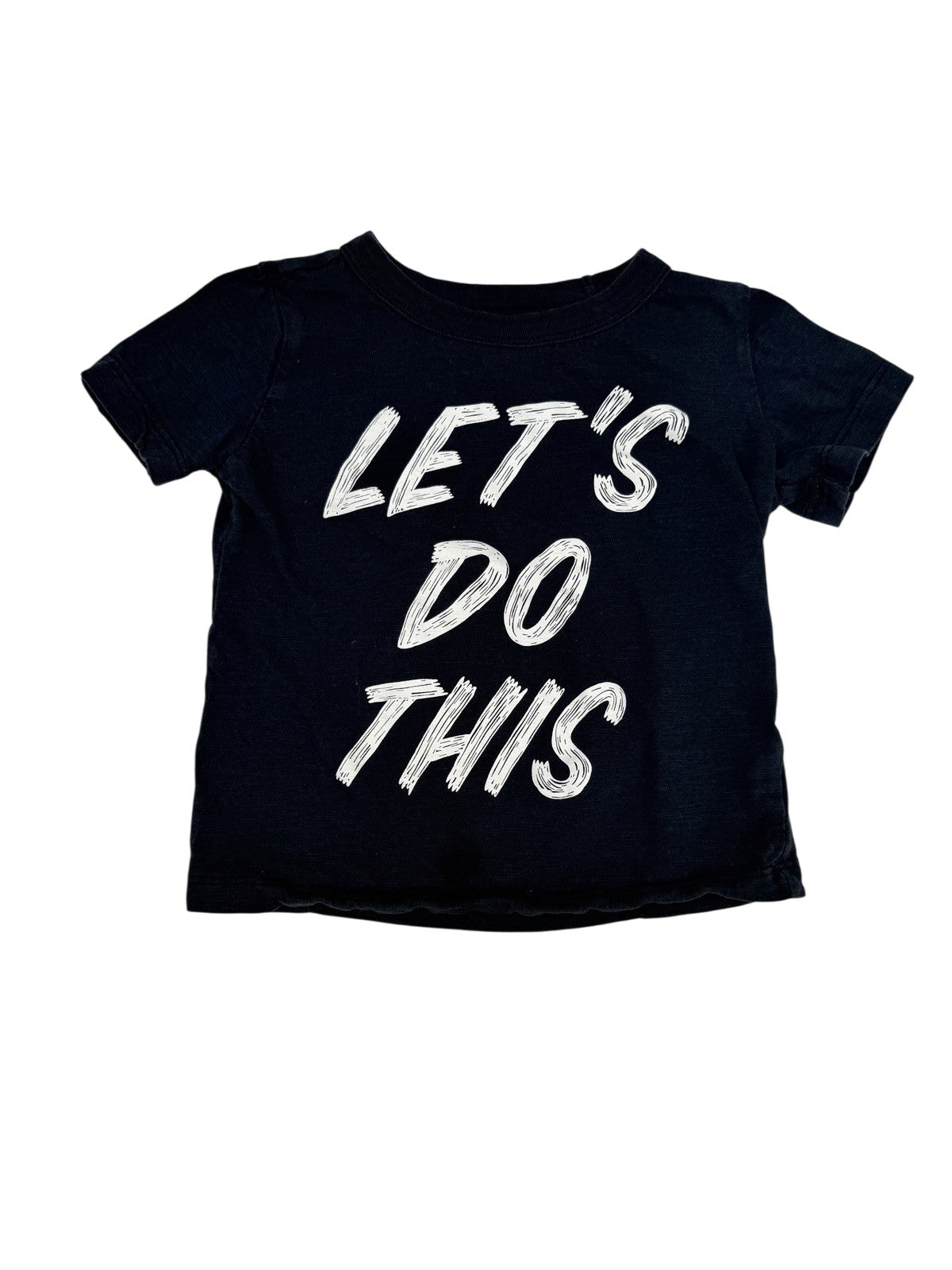 OshKosh Originals Let's Do This Black Tee 2T