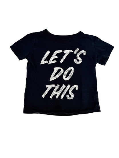 OshKosh Originals Let's Do This Black Tee 2T