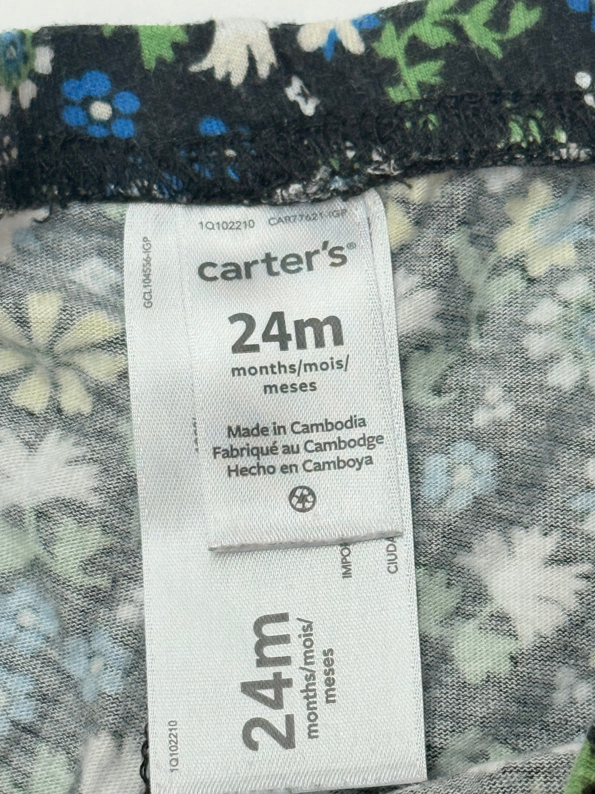 Carter's Floral Print Leggings 24M