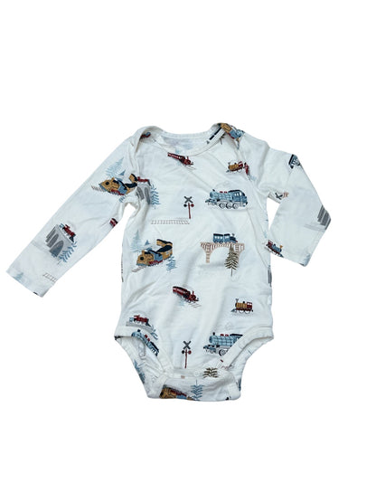 Loulou Lollipop Train Print Bodysuit 18/24m