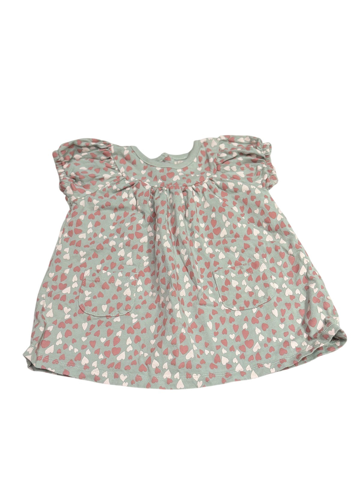 Peek Heart Print Dress 6-12M