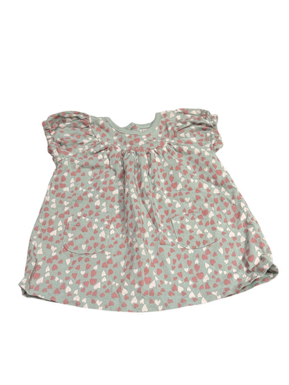 Peek Heart Print Dress 6-12M