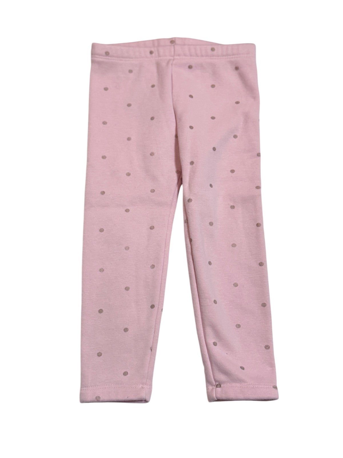 Old Navy Thick Pink Polka Dot Leggings 3T
