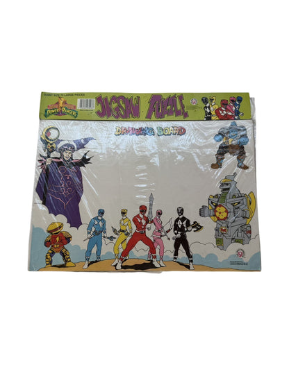 Vintage New In Package - Mighty Morphin Power Rangers Jigsaw Puzzle Drawing Board