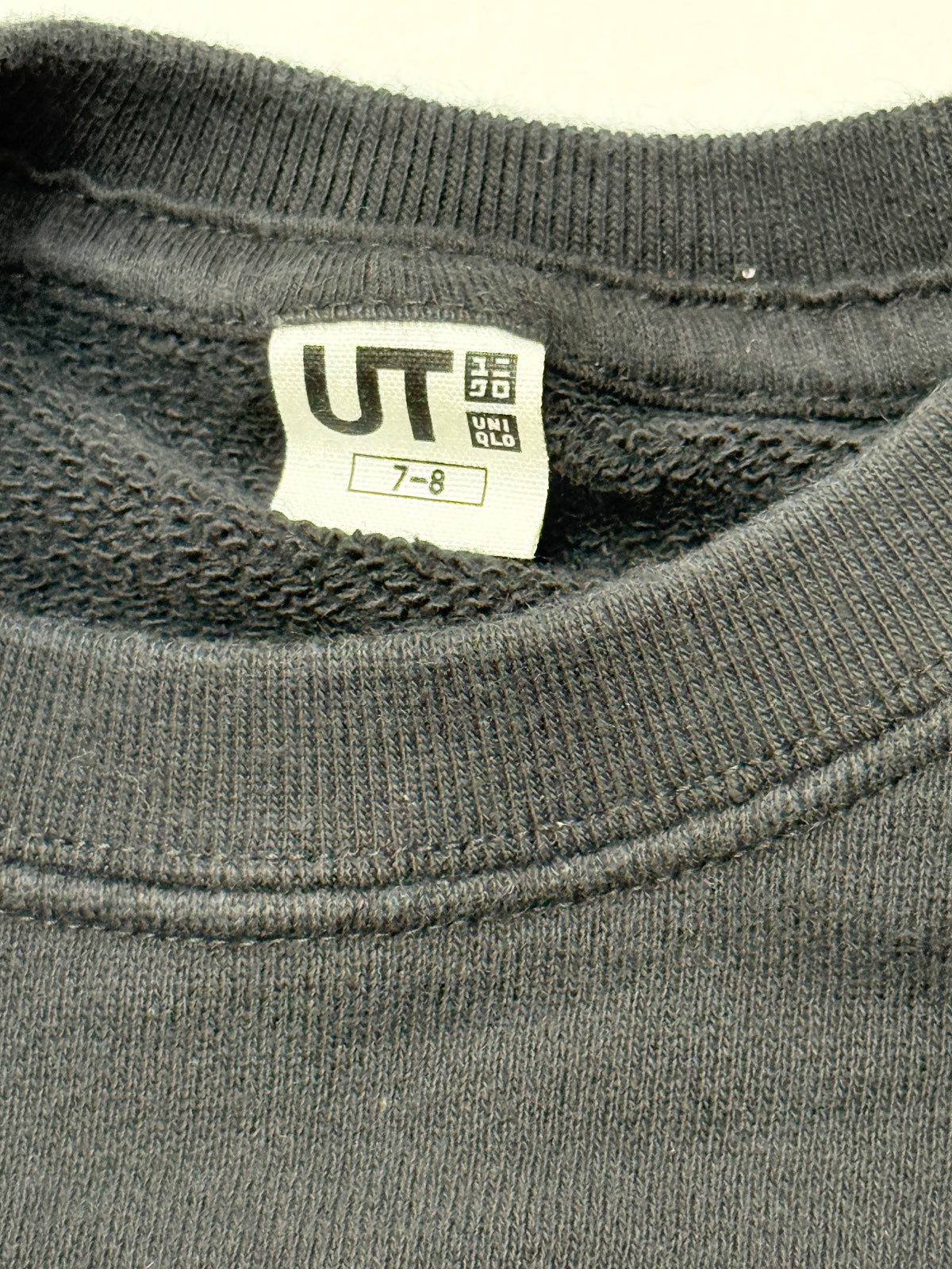 Uniqlo UT Mickey Mouse Black Sweatshirt Size 7-8