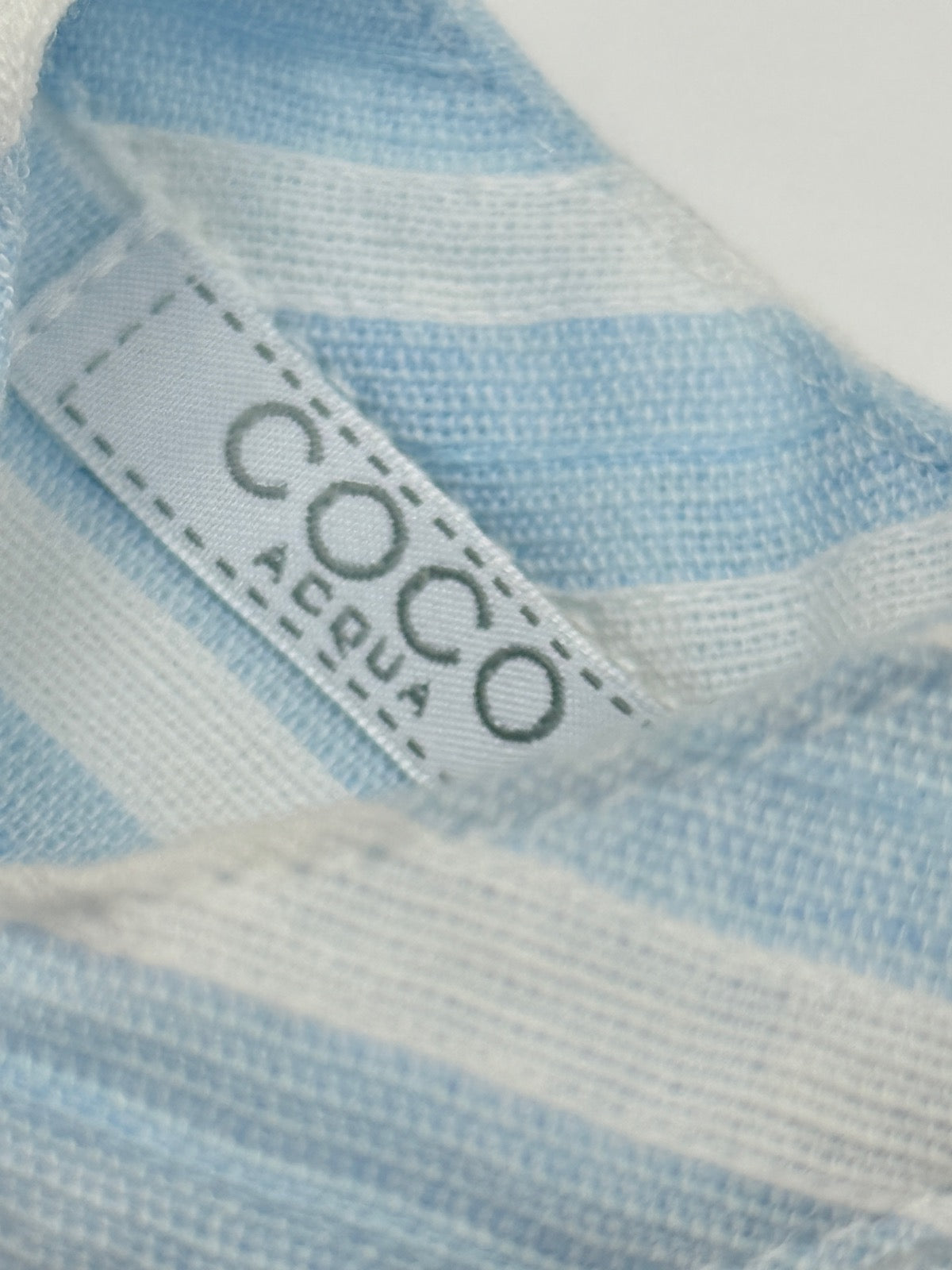 Coco Acqua Blue Stripe Romper 9m