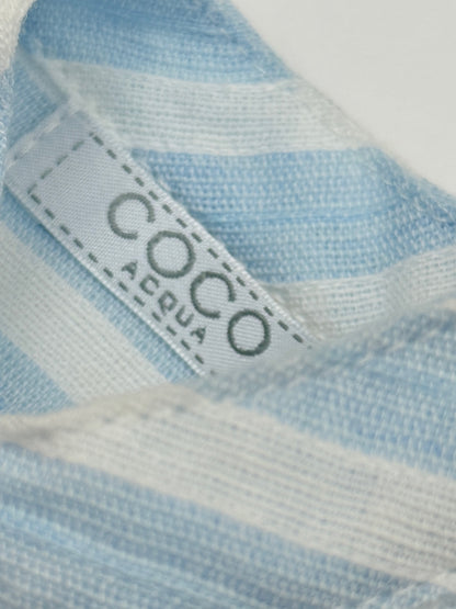 Coco Acqua Blue Stripe Romper 9m