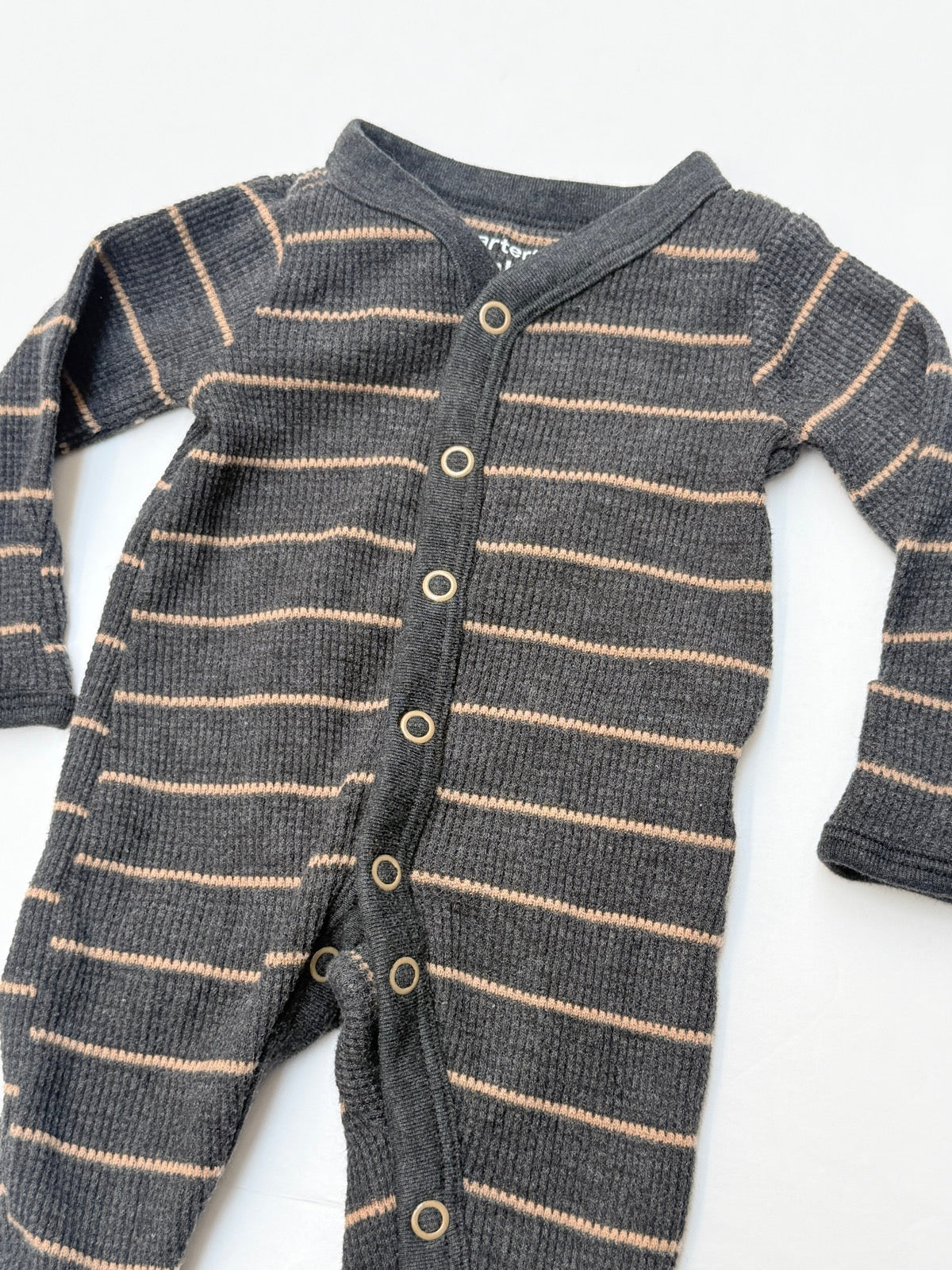 Carter's Striped Thermal Footed Sleeper NB