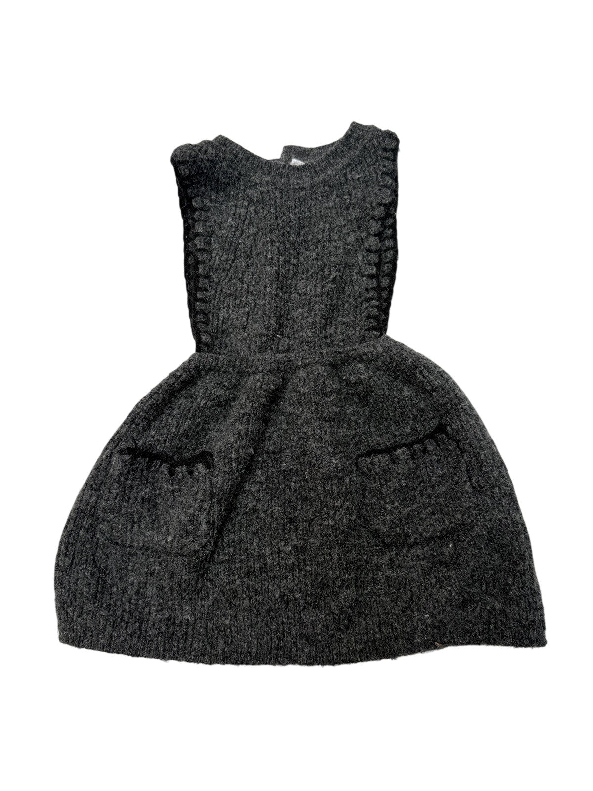 Zara Gray Knit Sweater Dress 1/2Y