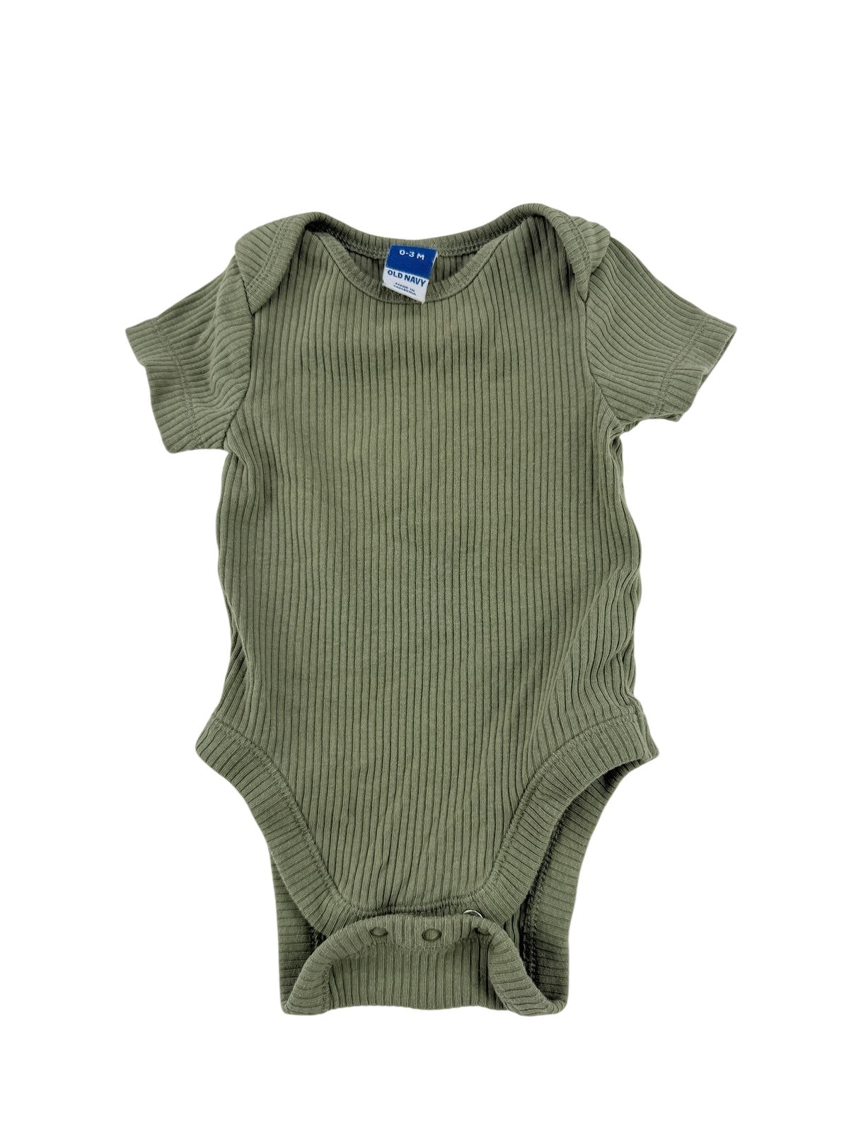 Old Navy Olive Ribbed Bodysuit 0-3M