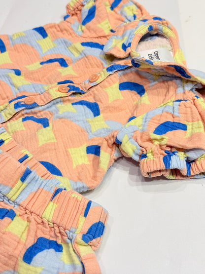 Open Edit Abstract Print Muslin Set 9M
