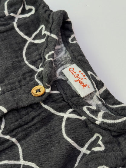 Cat & Jack Baby Heart Print Romper 3-6m