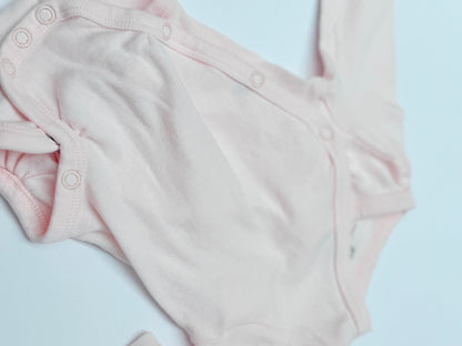 H&M Organic Cotton Pink Bodysuit NB