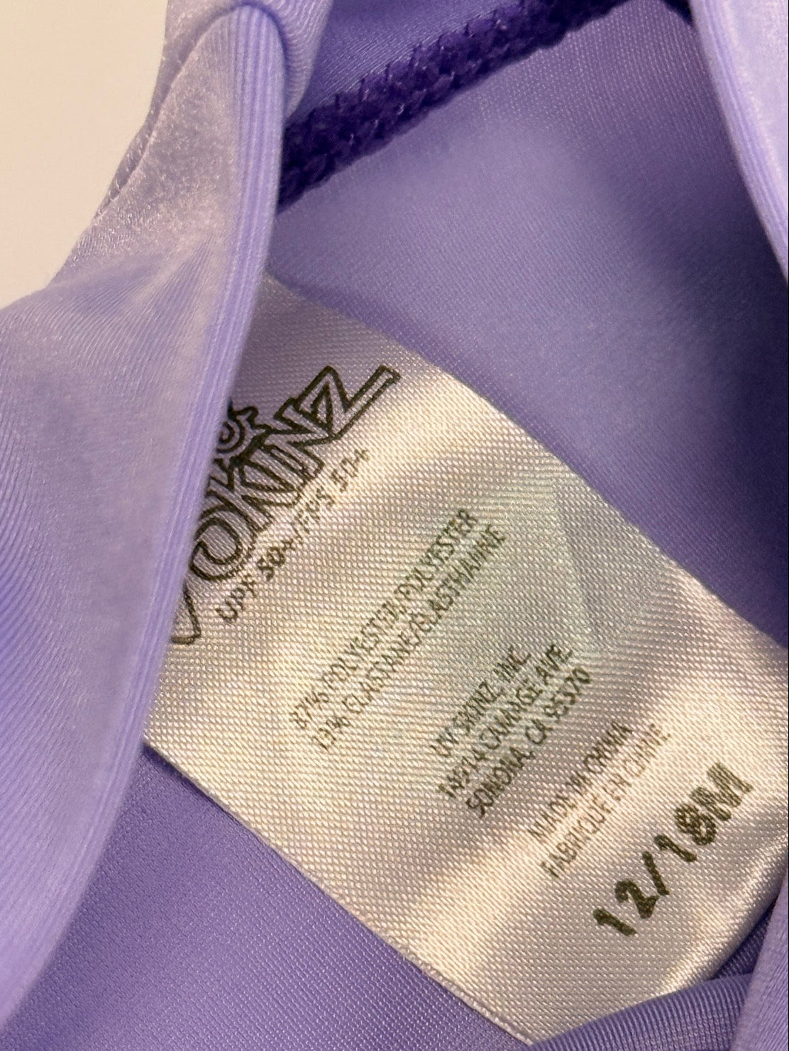 UV SKINZ Purple Surf Rash Guard 12-18M