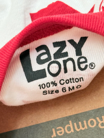 NWT - Lazy One Canada White Romper 6M